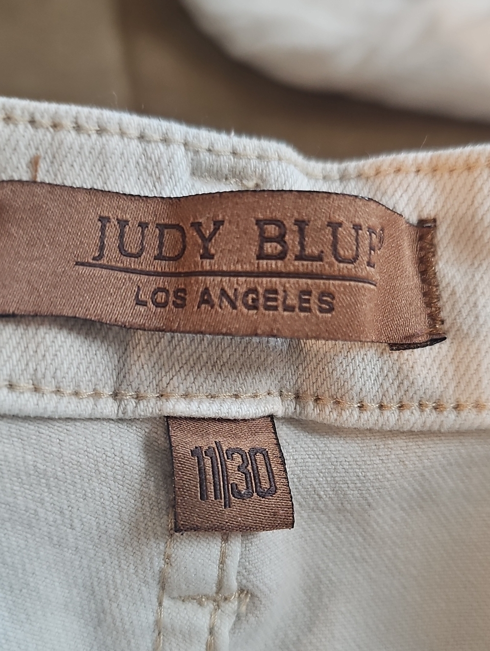 Judy Blue Cream High-Waist Garment Dyed Jeans - Picture 12 of 12